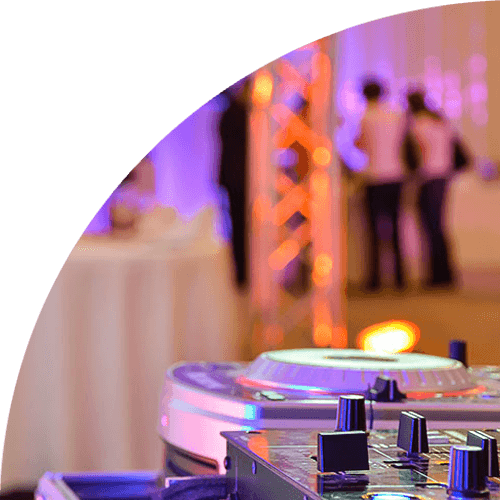 Wedding dj setup